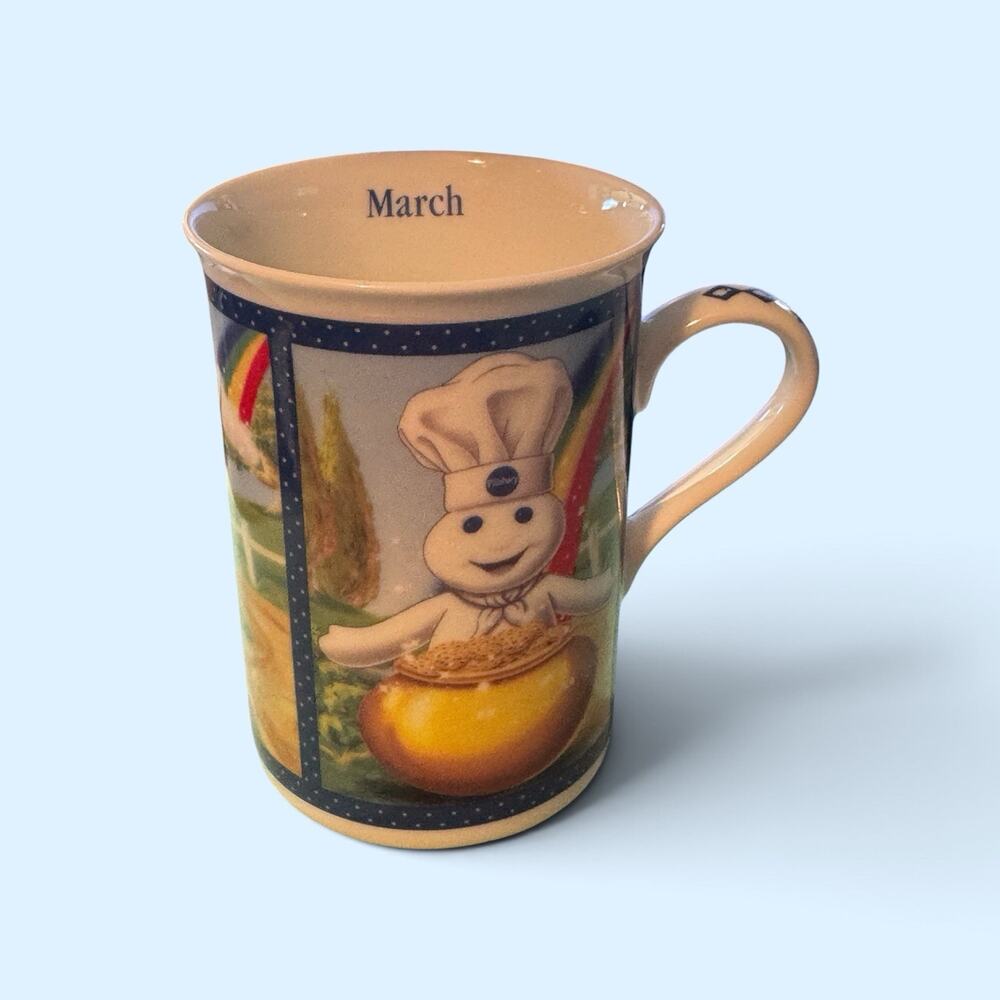 Pillsbury Doughboy Fine Porcelain - . Patrick's Day Wish Calendar Mug